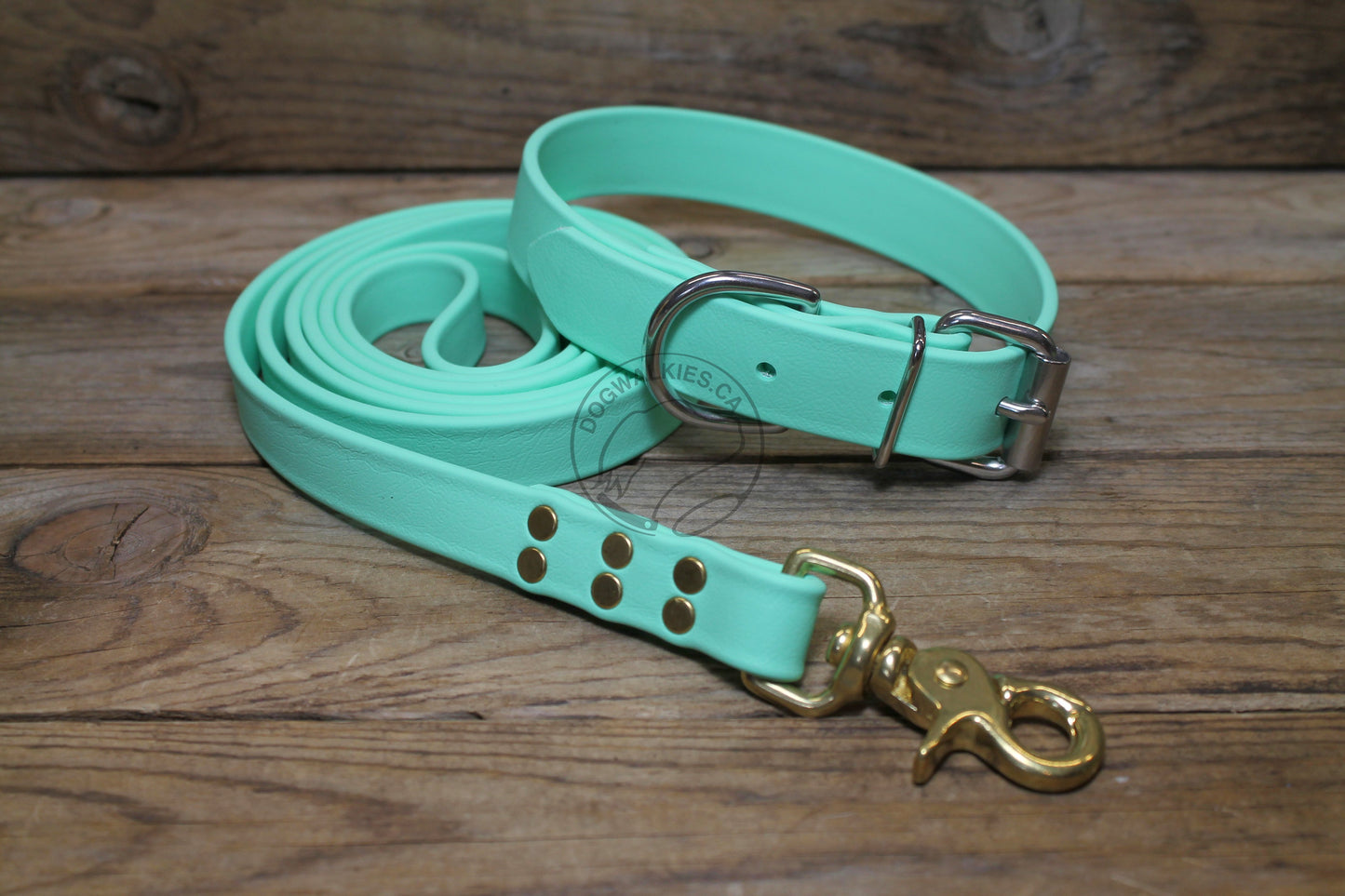Sea Foam Green Biothane Dog Collar - 1 inch (25mm) wide