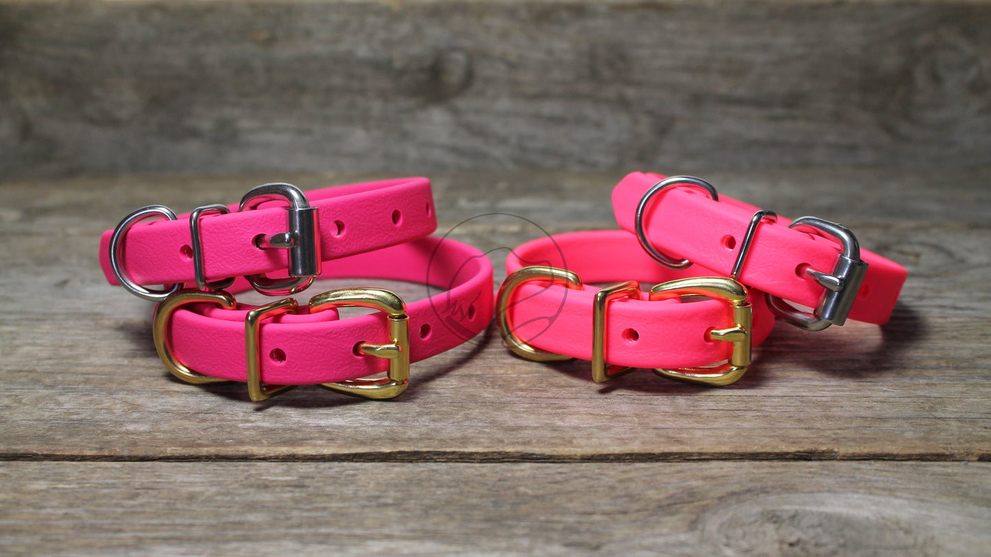 Small Dog Collar in Genuine Biothane - 16mm (5/8") width - 39 colours
