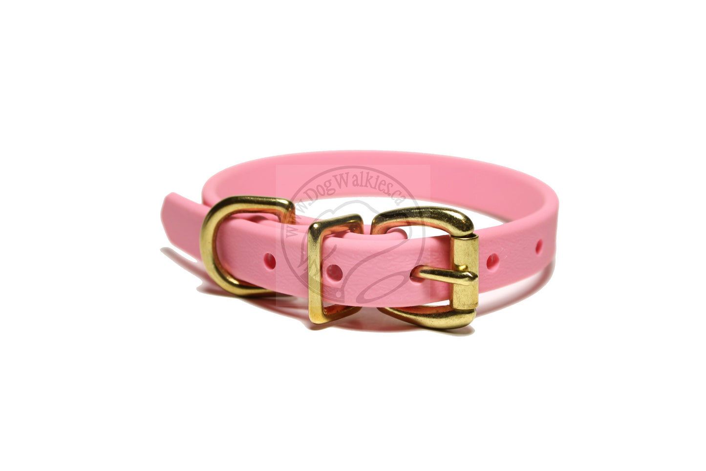 Bubblegum Pink Biothane Dog Collar - 5/8"(16mm) wide