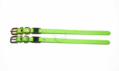 Breakaway Cat Collar Biothane Collar - 1/2" (12mm) wide - all colours