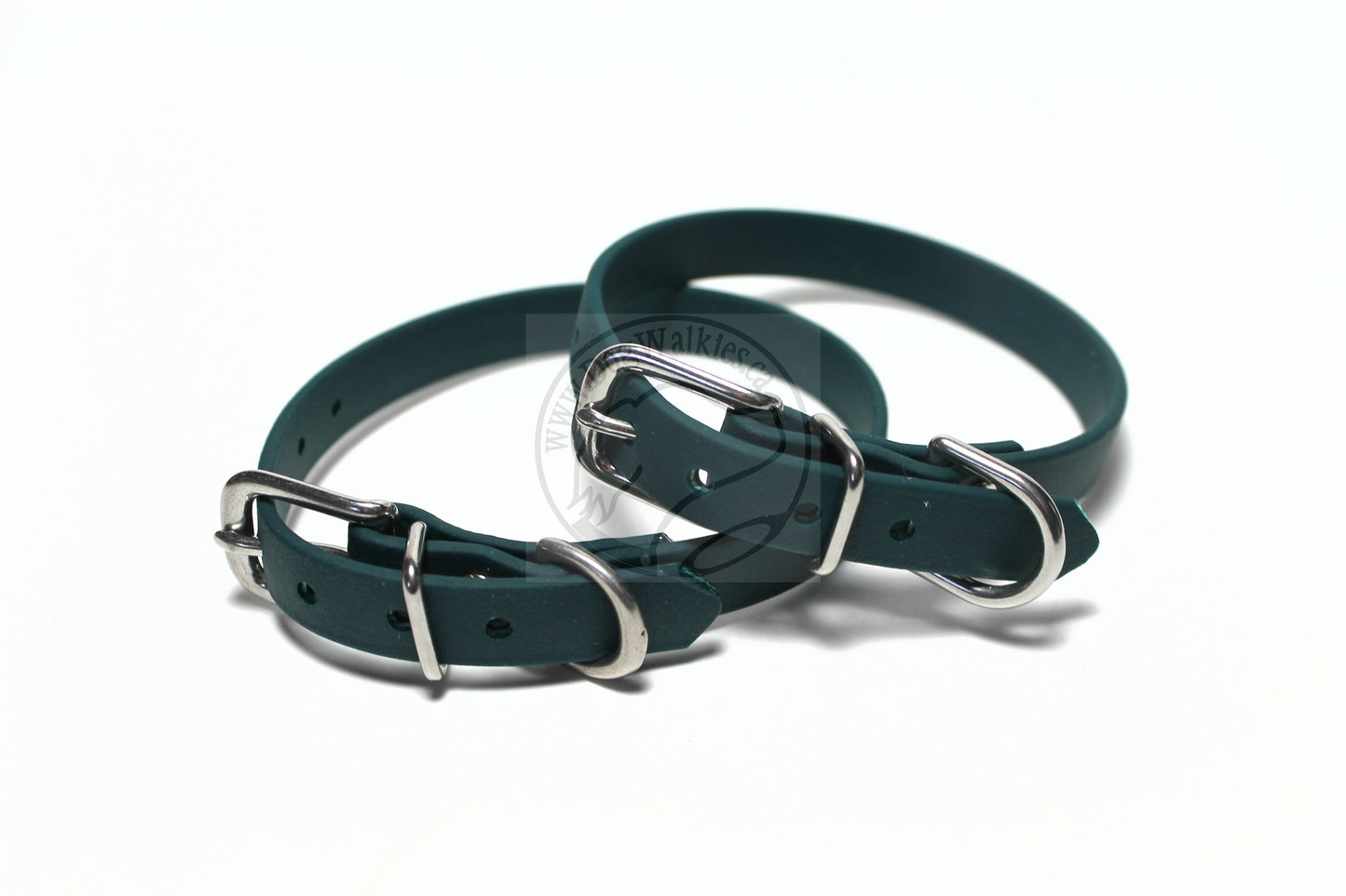Pine Green Biothane Small Dog Collar - 1/2" (12mm) wide