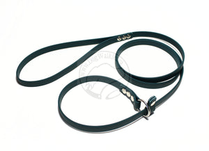 English Slip Lead - Stainless Steel or Solid Brass - Waterproof Leash in Genuine Biothane - 12mm (1/2") width