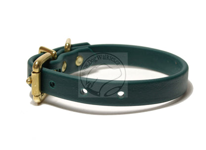 Pine Green Biothane Dog Collar - 5/8"(16mm) wide