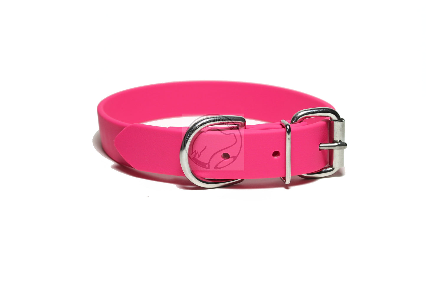 Fuchsia Pink Biothane Dog Collar - 1 inch (25mm) wide