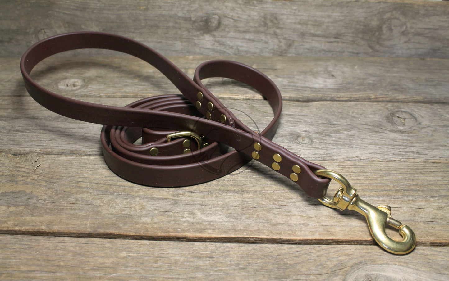 Two Handle Biothane Large 3/4"(20mm) wide Dog Leash - Leash with Traffic Handle - 37 Colours