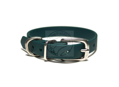 Pine Green Biothane Small Dog Collar - 1/2" (12mm) wide
