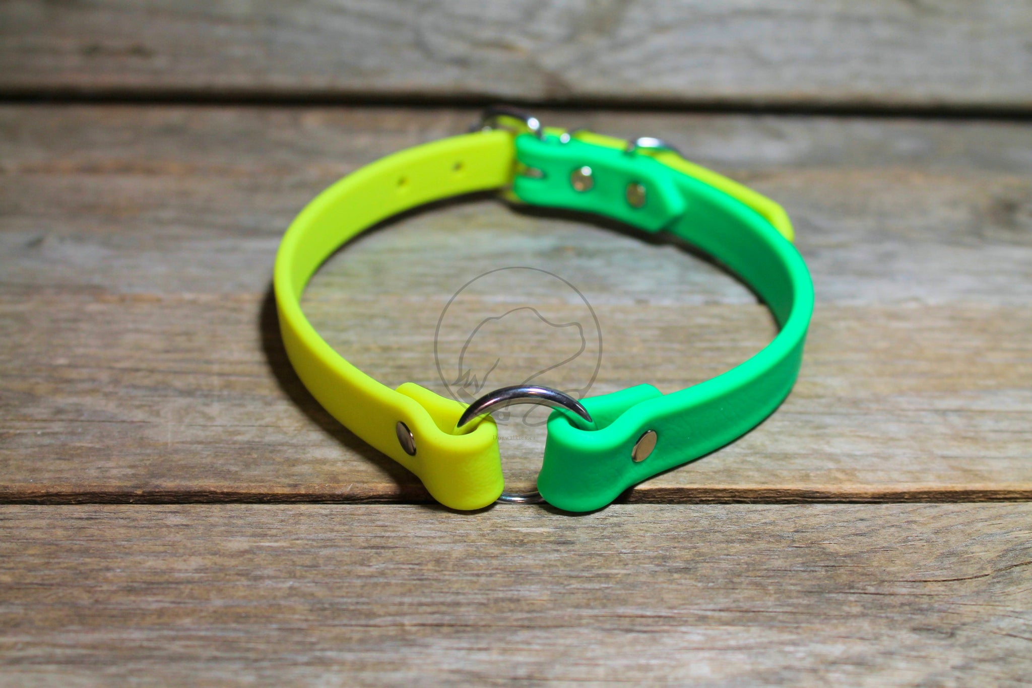 Biothane Two Tone Ring Dog Collar - Waterproof -  5/8"(16mm) wide