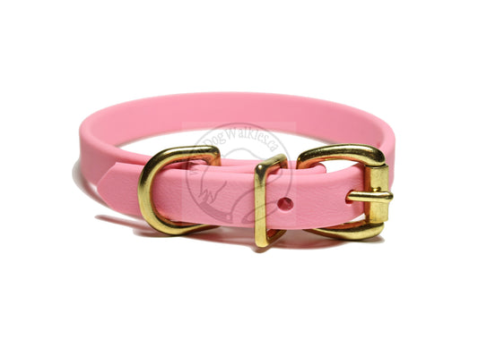 Bubblegum Pink Biothane Dog Collar - 5/8"(16mm) wide