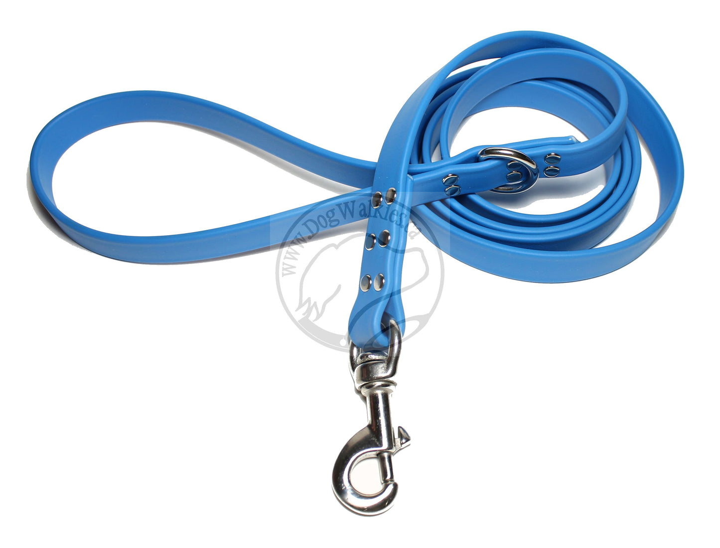 Caribbean Blue Biothane Large Dog Leash