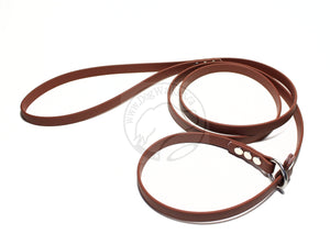 English Slip Lead - Stainless Steel or Solid Brass - Waterproof Leash in Genuine Biothane - 12mm (1/2") width