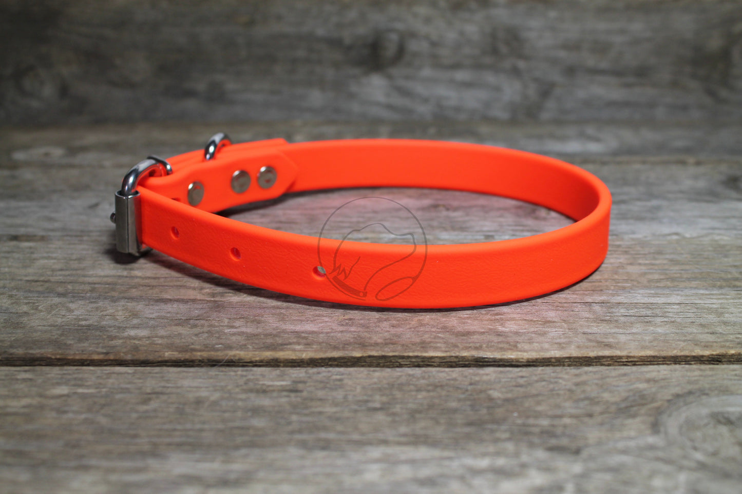 Neon Blaze Orange Biothane Dog Collar - 3/4" (20mm) wide