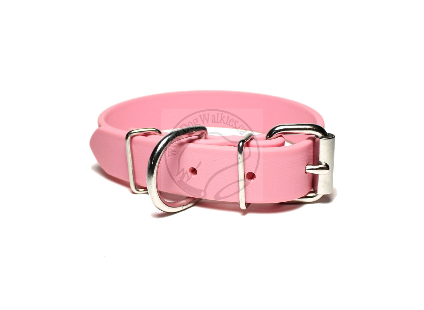 Bubblegum Pink Biothane Dog Collar - 1 inch (25mm) wide