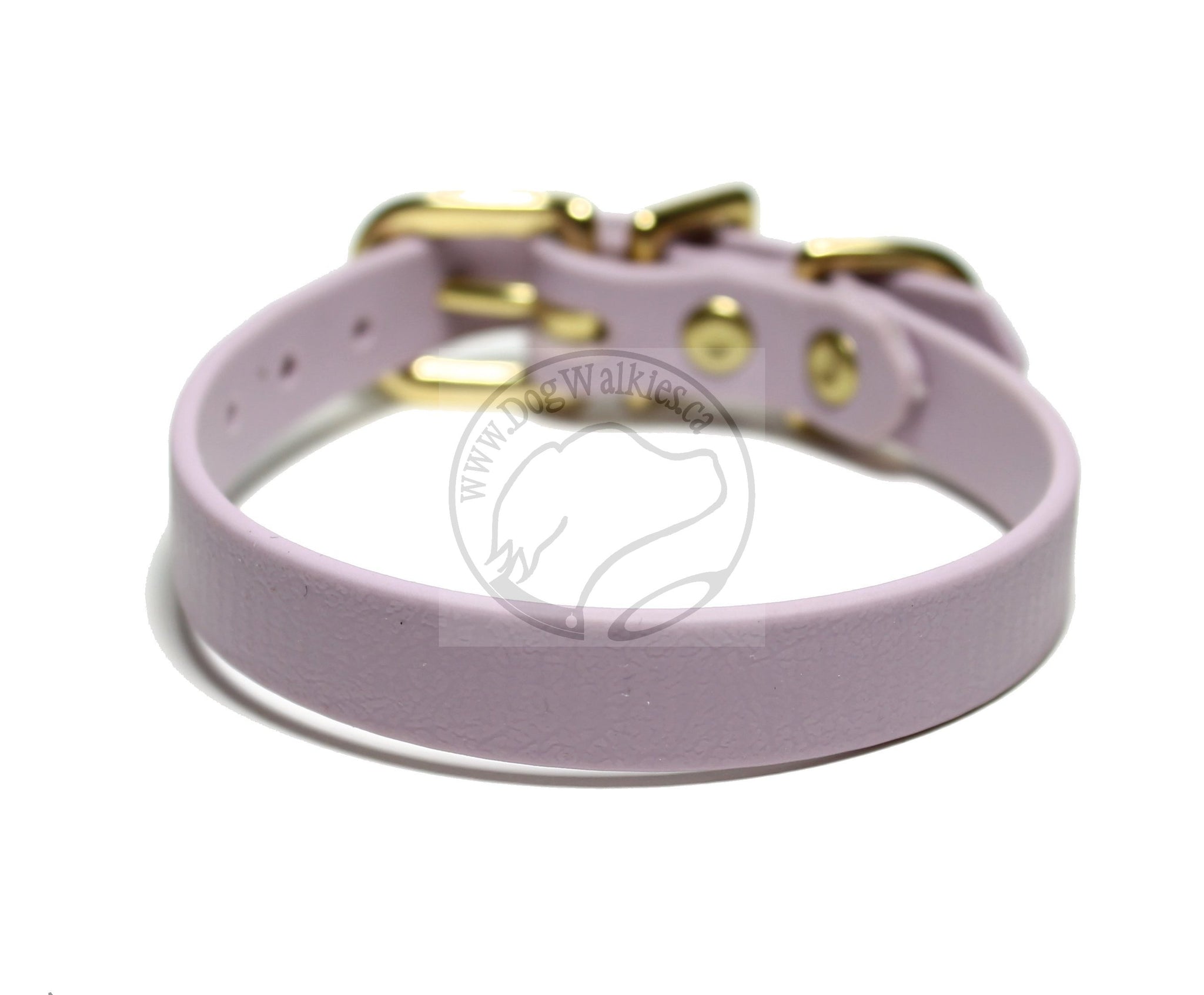 Lavender Purple Pastel Biothane Small Dog Collar - 1/2" (12mm) wide