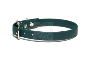 Pine Green Biothane Small Dog Collar - 1/2" (12mm) wide