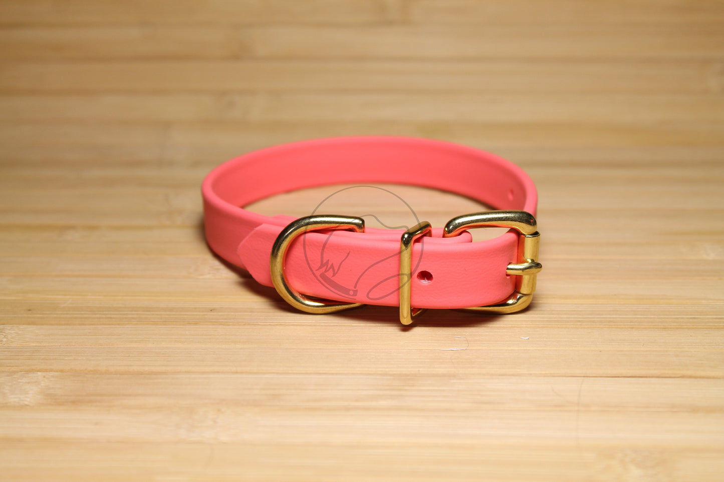 Peach Coral Biothane Dog Collar - 3/4" (20mm) wide