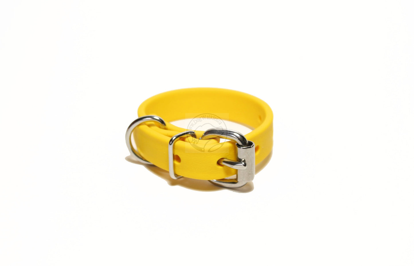 Sunflower Yellow Biothane Dog Collar - 5/8"(16mm) wide