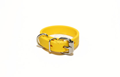 Sunflower Yellow Biothane Dog Collar - 5/8"(16mm) wide