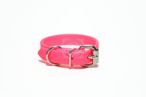 Neon Pink Biothane Dog Collar - 5/8"(16mm) wide