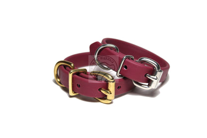 Wine Merlot Biothane Dog Collar - 5/8"(16mm) wide