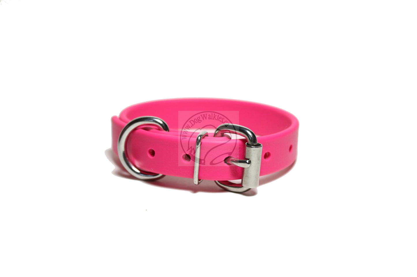 Fuchsia Pink Biothane Dog Collar - 3/4" (20mm) wide