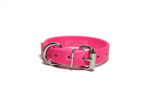 Fuchsia Pink Biothane Dog Collar - 3/4" (20mm) wide
