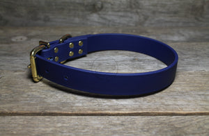 Navy Blue Biothane Dog Collar - 1 inch (25mm) wide