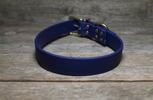 Navy Blue Biothane Dog Collar - 1 inch (25mm) wide