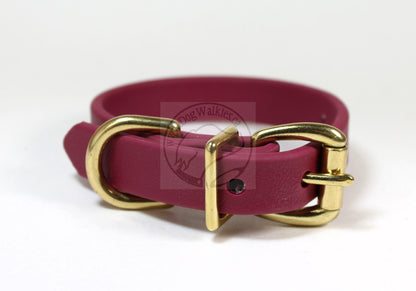 Wine Merlot Biothane Dog Collar - 5/8"(16mm) wide