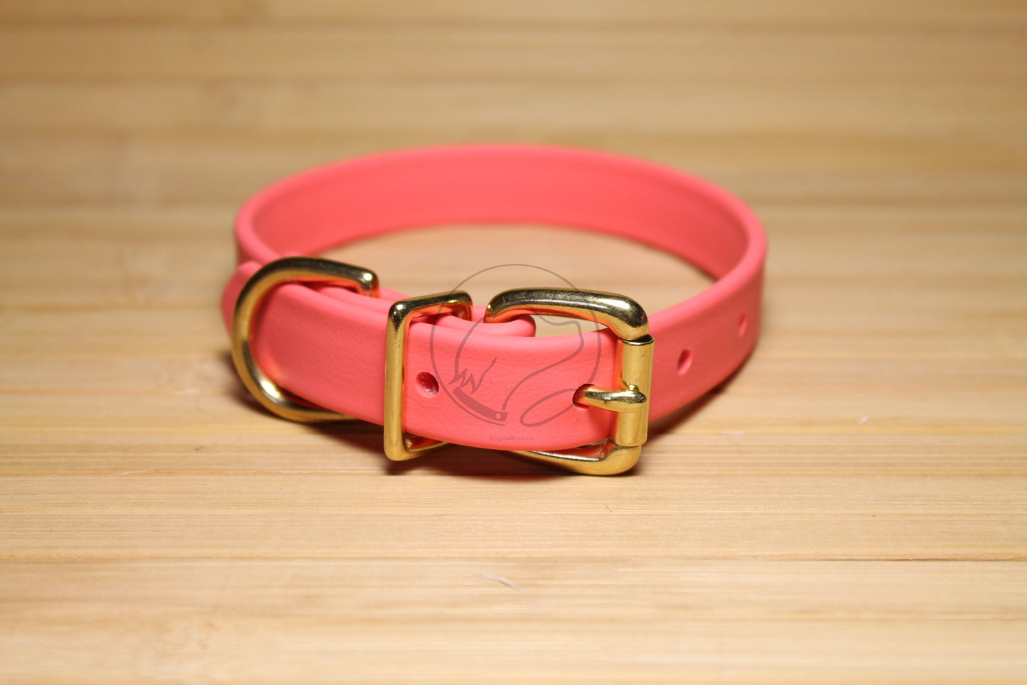 Peach Coral Biothane Dog Collar - 3/4" (20mm) wide