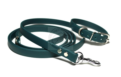 Pine Green Biothane Small Dog Collar - 1/2" (12mm) wide