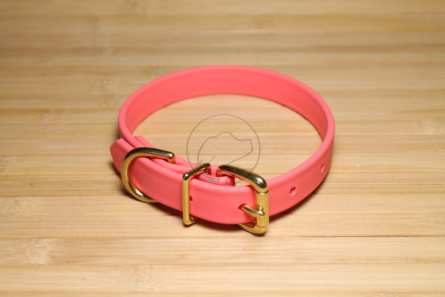 Peach Coral Biothane Dog Collar - 3/4" (20mm) wide