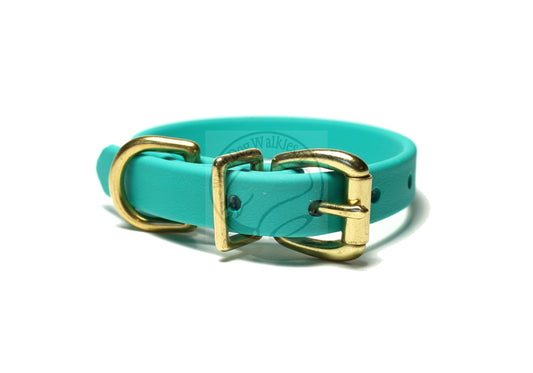 Teal Biothane Dog Collar - 5/8"(16mm) wide