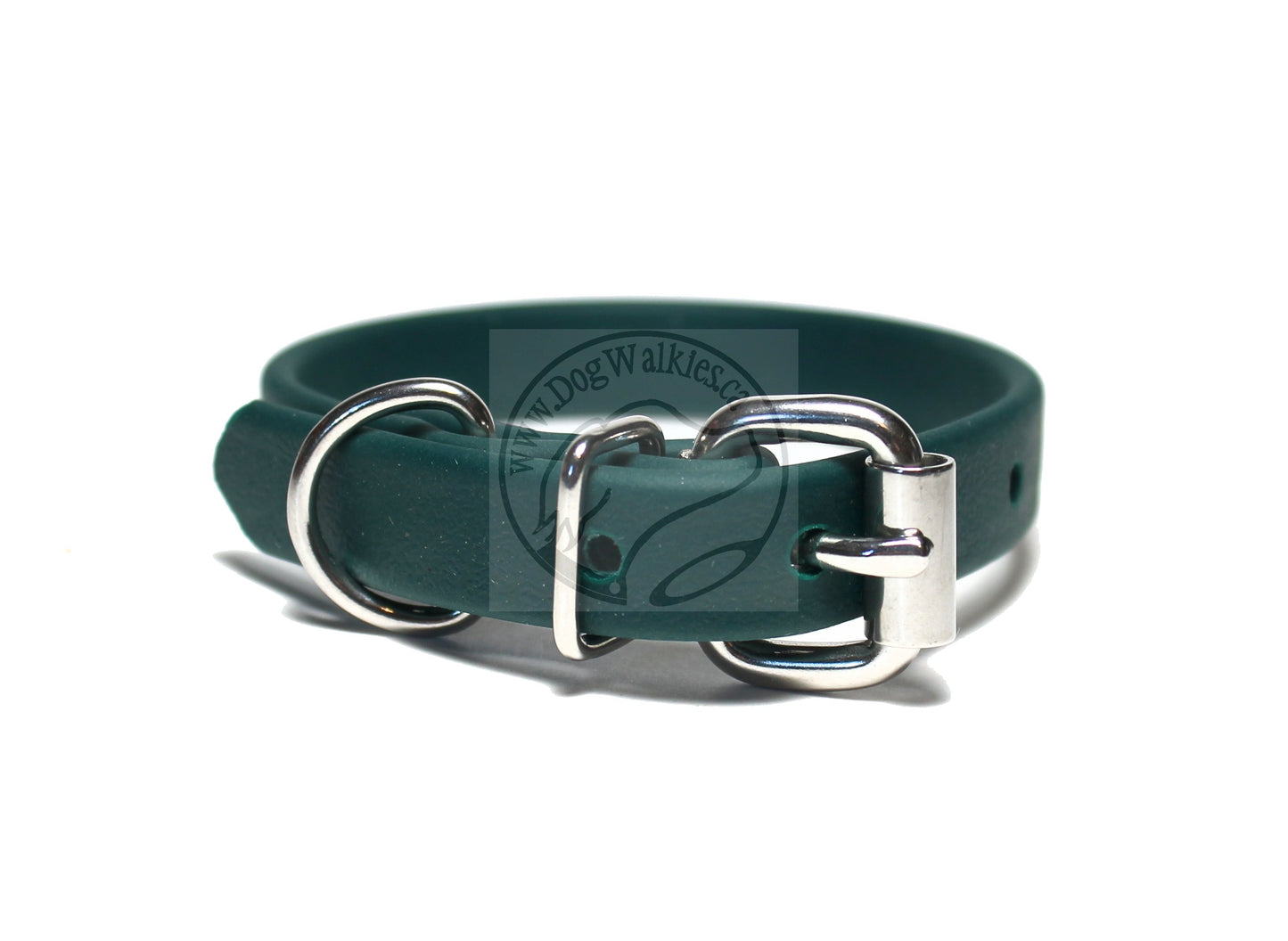 Pine Green Biothane Dog Collar - 5/8"(16mm) wide