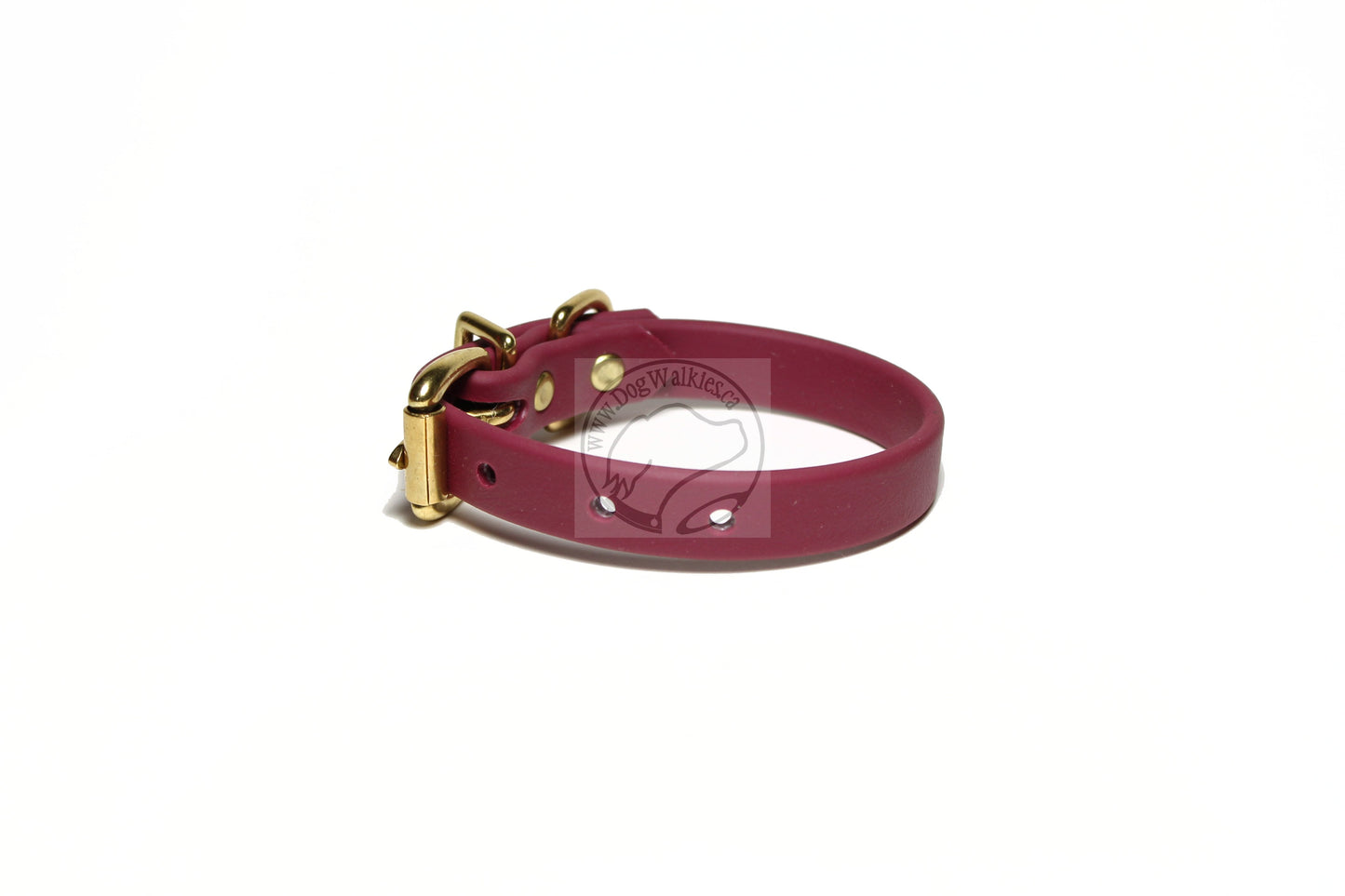 Wine Merlot Biothane Dog Collar - 5/8"(16mm) wide