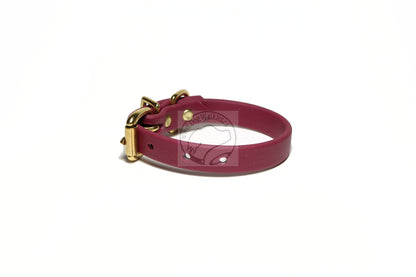 Wine Merlot Biothane Dog Collar - 5/8"(16mm) wide