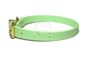 Discontinued- Limited Pastel Mint Green Biothane Dog Collar - 3/4" (20mm) wide