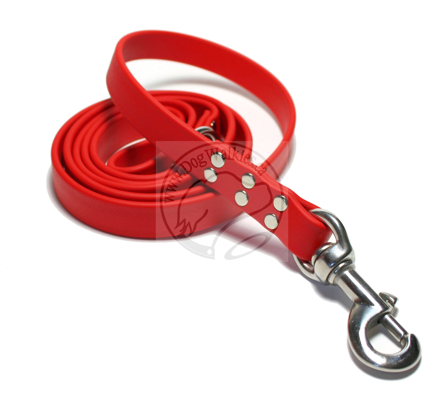 Poppy Red Biothane Large Dog Leash