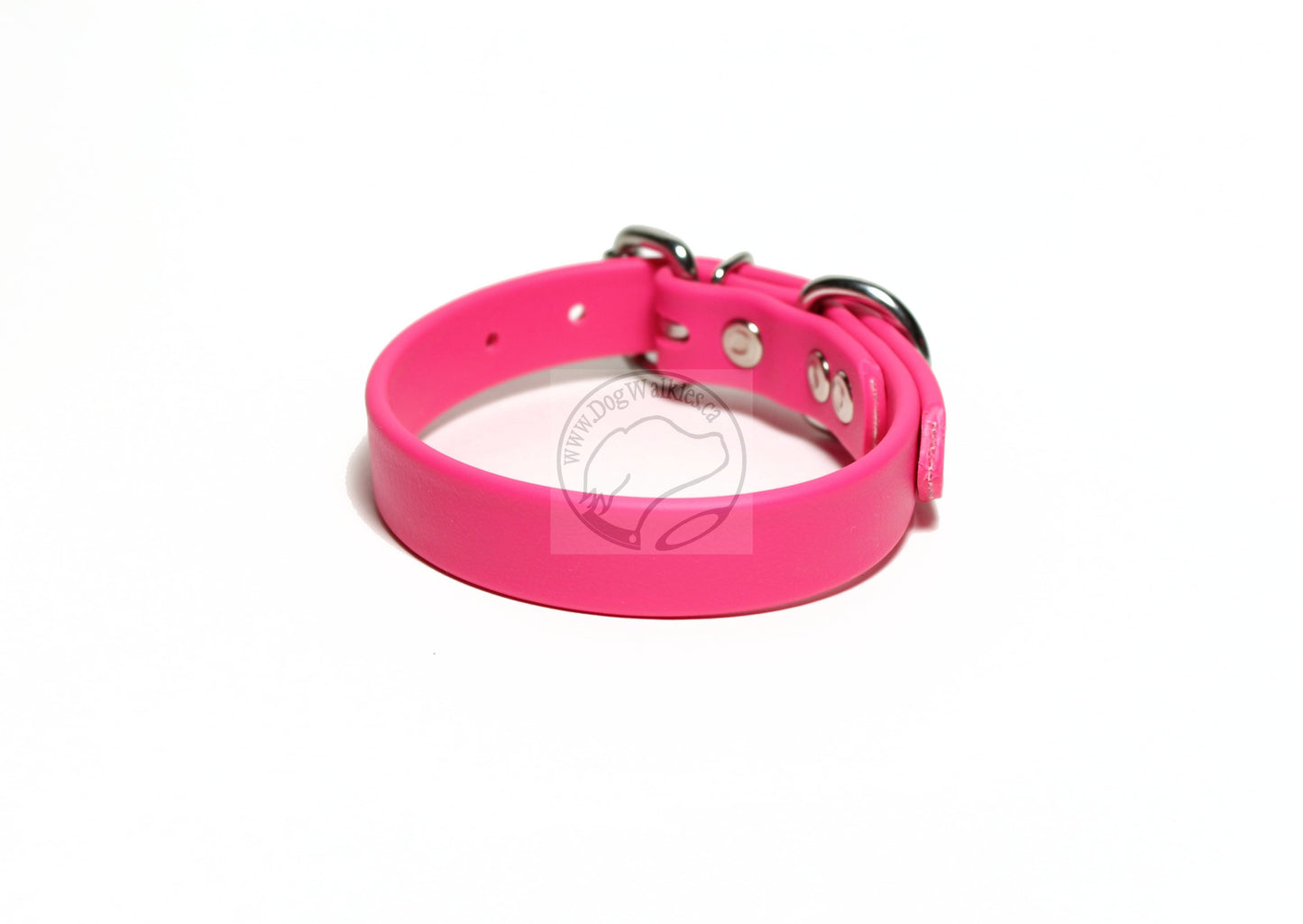 Fuchsia Pink Biothane Dog Collar - 3/4" (20mm) wide