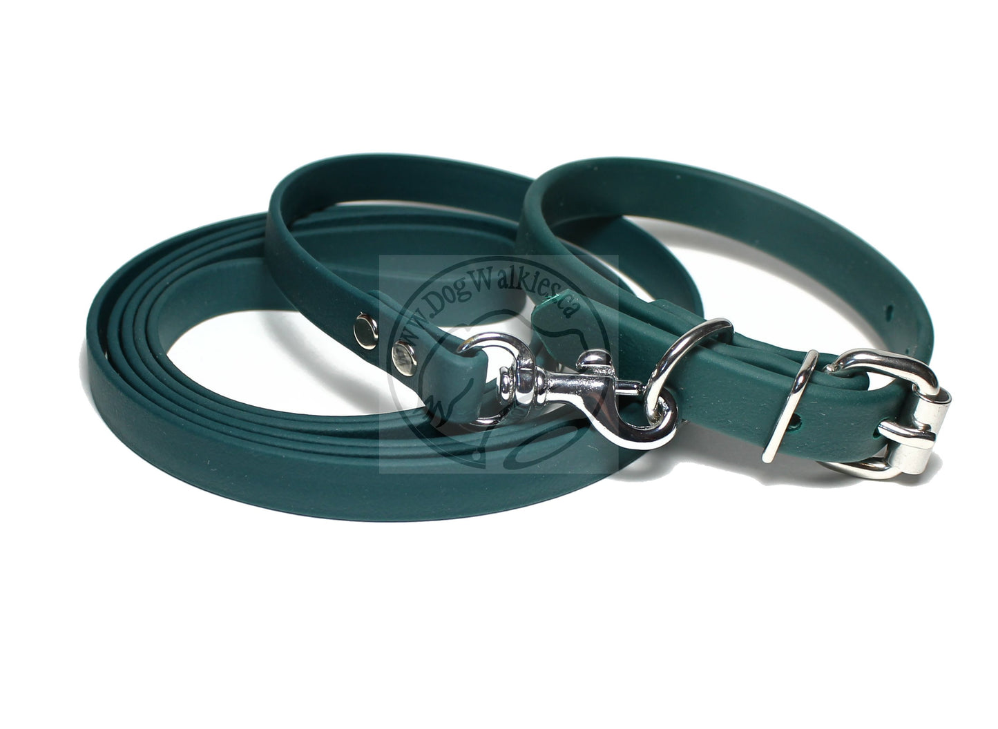 Pine Green Biothane Dog Collar - 5/8"(16mm) wide