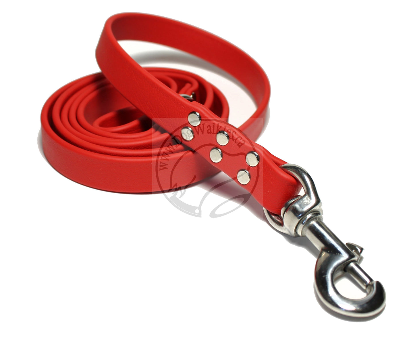 Poppy Red Biothane Large Dog Leash