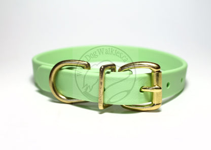 Discontinued- Limited Pastel Mint Green Biothane Dog Collar - 3/4" (20mm) wide