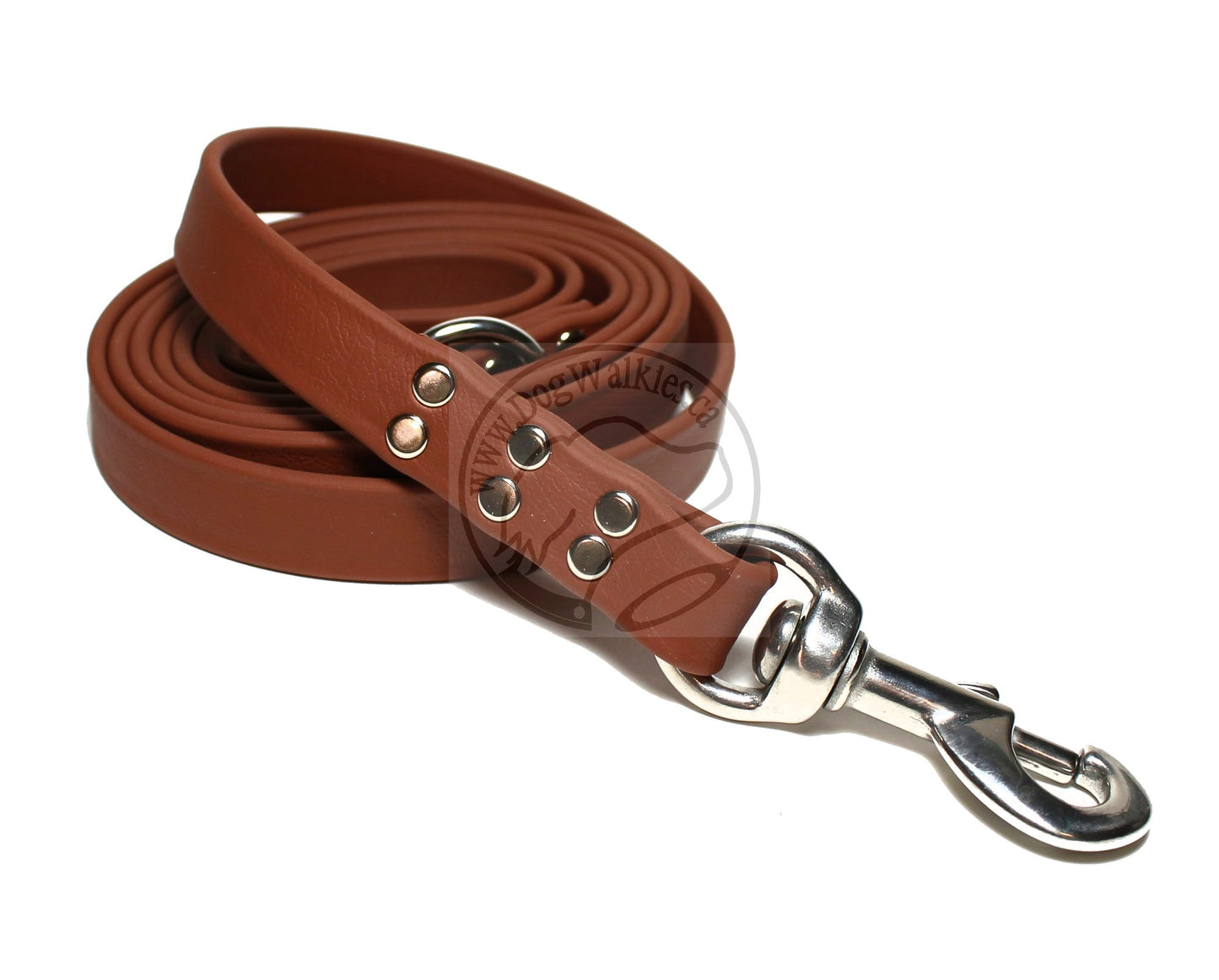 Milk Chocolate Brown Biothane Large Dog Leash