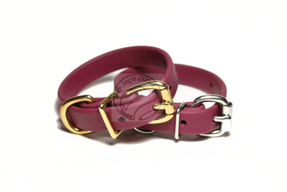 Wine Merlot Biothane Dog Collar - 5/8"(16mm) wide