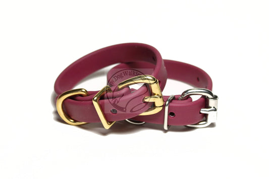 Wine Merlot Biothane Dog Collar - 5/8"(16mm) wide