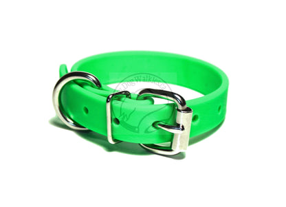 Neon Apple Green Biothane Dog Collar - 3/4" (20mm) wide