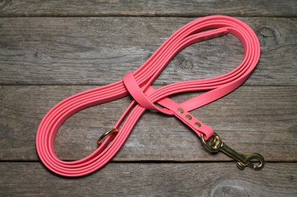 Regular Width, 1/2" (12mm) wide, Biothane Waterproof Tracking Recall Long Line - all colours