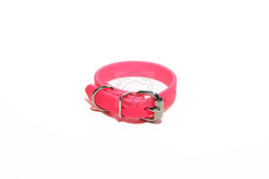 Neon Pink Biothane Dog Collar - 5/8"(16mm) wide