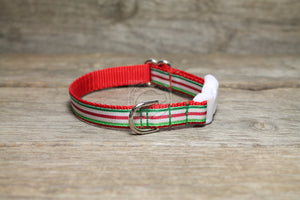 Winter Collar in Stripes or Argyle- nylon dog collar