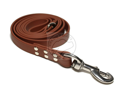 Milk Chocolate Brown Biothane Large Dog Leash