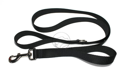 Nylon Two Handle Dog Leash; Simple - Elegant - Strong; Traffic Leash 25mm/1" wide